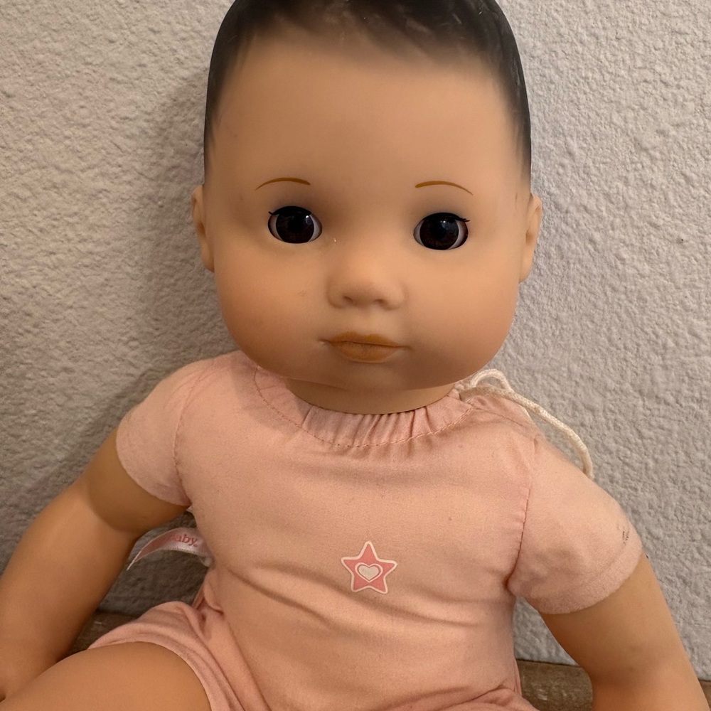 BITTY BABY DARK EYES MED SKIN BLACK HAIR NUDE DOLL 2014 PA-11392 Play Condition - Picture 3 of 12